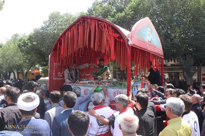 Photos: Funeral of 6 martyrs defending homeland held in Shahreza, Isfahan