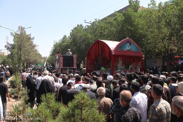Photos: Funeral of 6 martyrs defending homeland held in Shahreza, Isfahan