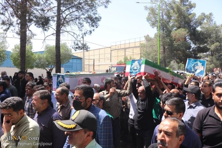 Photos: Funeral of 6 martyrs defending homeland held in Shahreza, Isfahan
