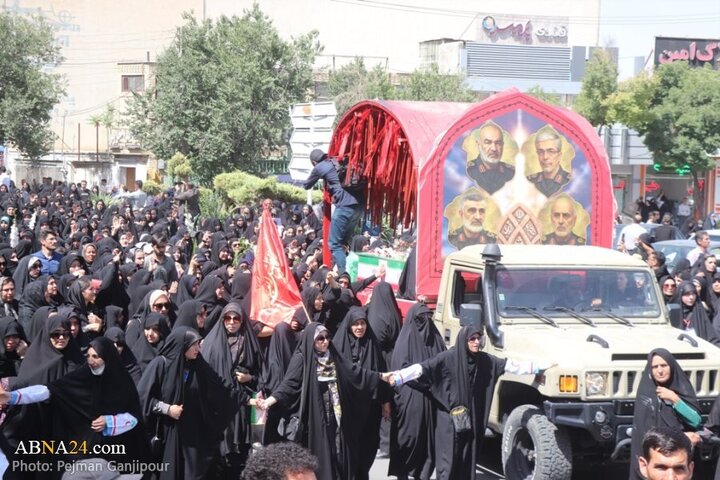 Photos: Funeral of 6 martyrs defending homeland held in Shahreza, Isfahan
