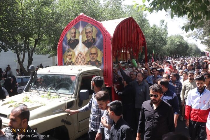 Photos: Funeral of 6 martyrs defending homeland held in Shahreza, Isfahan