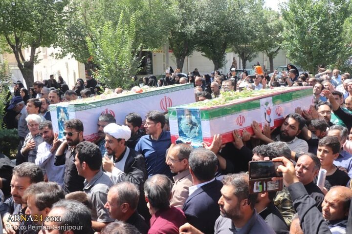 Photos: Funeral of 6 martyrs defending homeland held in Shahreza, Isfahan