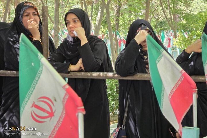 Photos: Funeral of 3 martyrs of brutal attack by Zionist regime in Najafabad, Isfahan
