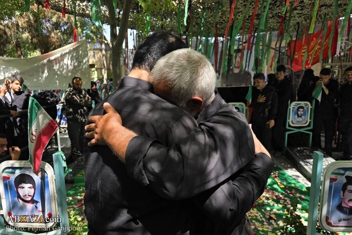 Photos: Funeral of 3 martyrs of brutal attack by Zionist regime in Najafabad, Isfahan