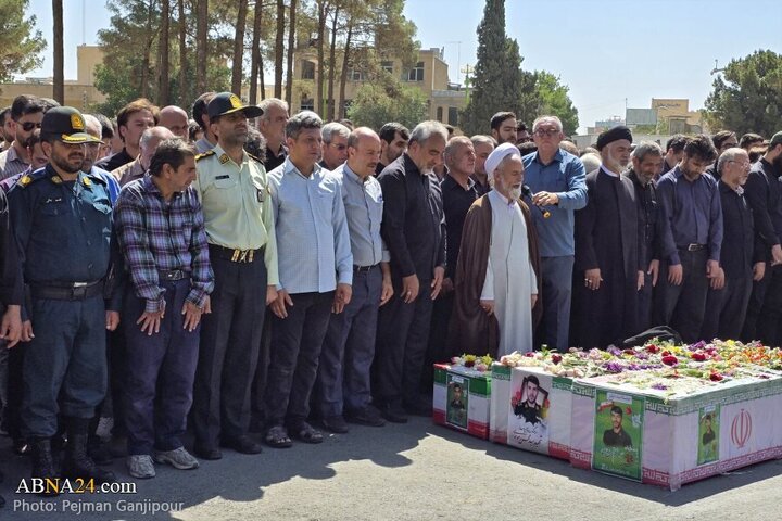 Photos: Funeral of 3 martyrs of brutal attack by Zionist regime in Najafabad, Isfahan