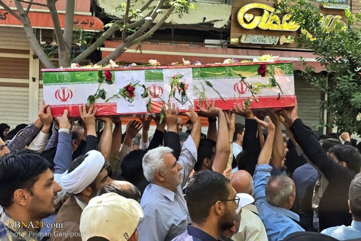 Photos: Funeral of 3 martyrs of brutal attack by Zionist regime in Najafabad, Isfahan