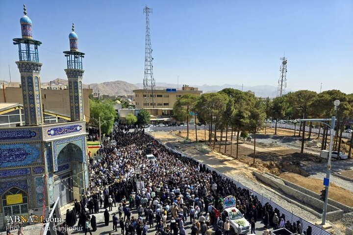 Photos: Funeral of 3 martyrs of brutal attack by Zionist regime in Najafabad, Isfahan