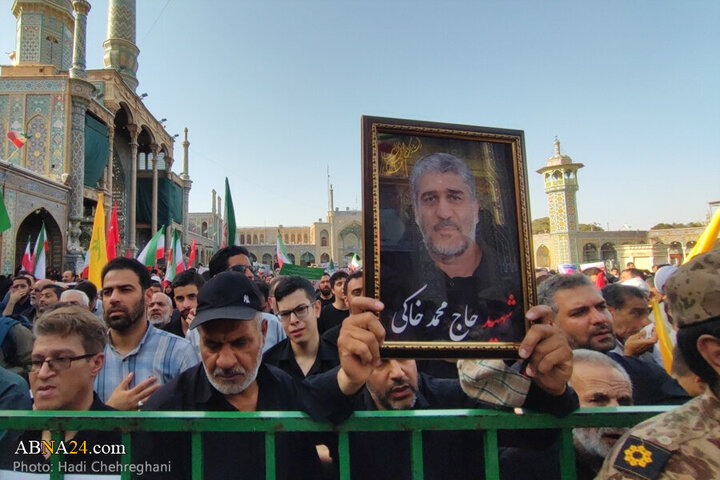 Photos: Funeral ceremony for 8 martyrs of Zionist aggression held in Qom - 2