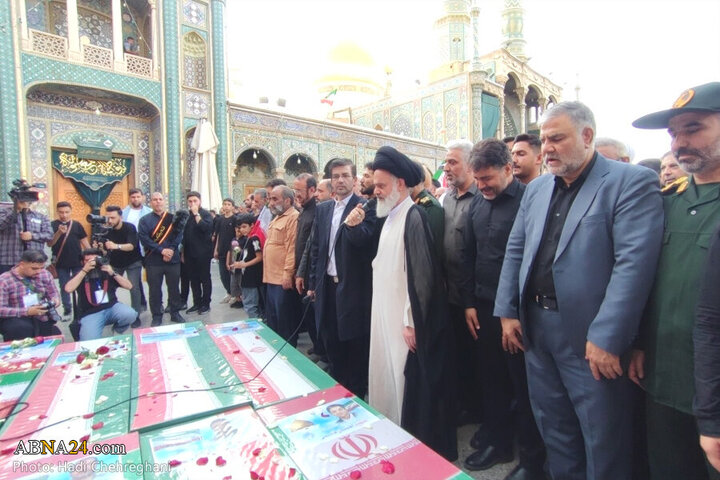 Photos: Funeral ceremony for 8 martyrs of Zionist aggression held in Qom - 2