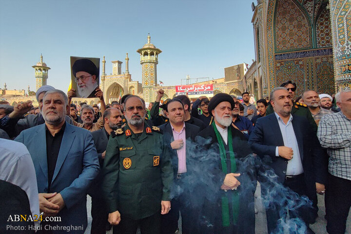 Photos: Funeral ceremony for 8 martyrs of Zionist aggression held in Qom - 2