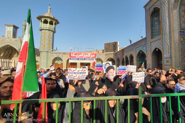Photos: Funeral ceremony for 8 martyrs of Zionist aggression held in Qom - 2