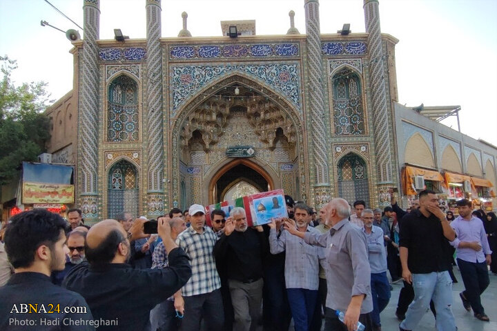 Photos: Funeral ceremony for 8 martyrs of Zionist aggression held in Qom - 2