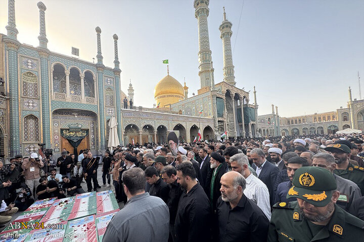 Photos: Funeral ceremony for 8 martyrs of Zionist aggression held in Qom - 2