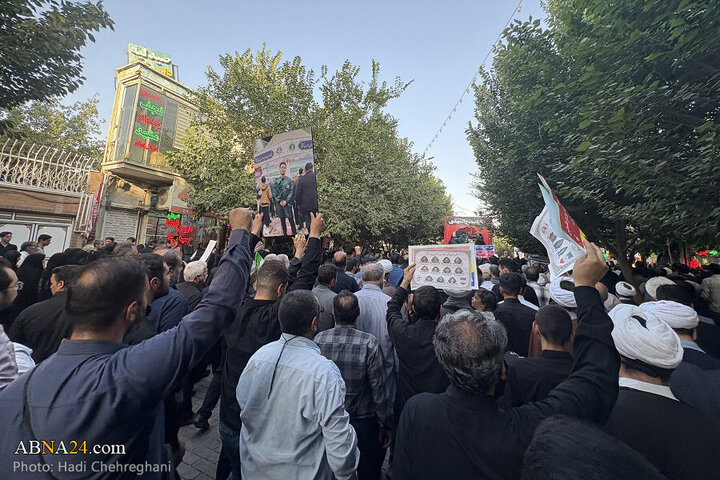 Photos: Funeral ceremony for 8 martyrs of Zionist aggression held in Qom - 2