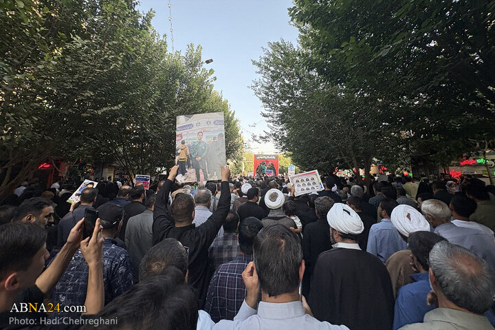 Photos: Funeral ceremony for 8 martyrs of Zionist aggression held in Qom - 2