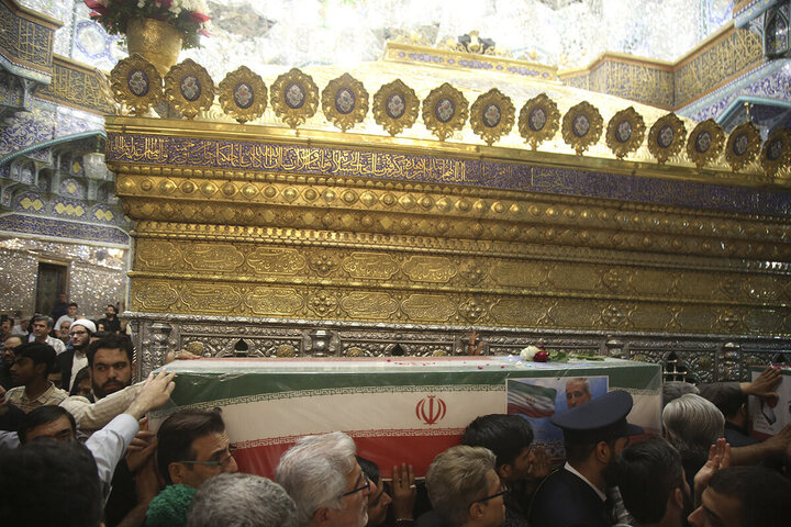Photos: Funeral ceremony for 8 martyrs of Zionist aggression held in Qom - 3