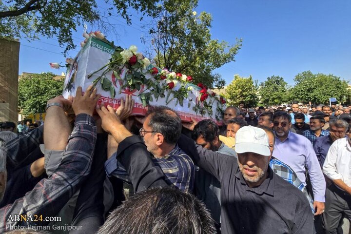 تقرير مصور/ تشييع ثلاثة جثامين شهداء العدوان الصهيوني الوحشي على نجف آباد أصفهان