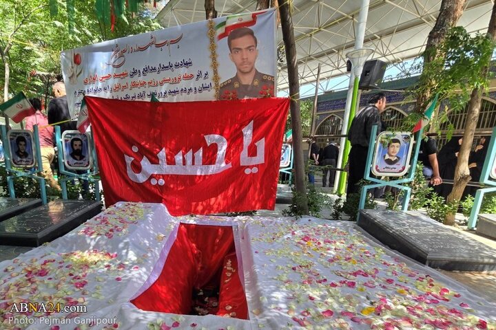 تقرير مصور/ تشييع ثلاثة جثامين شهداء العدوان الصهيوني الوحشي على نجف آباد أصفهان