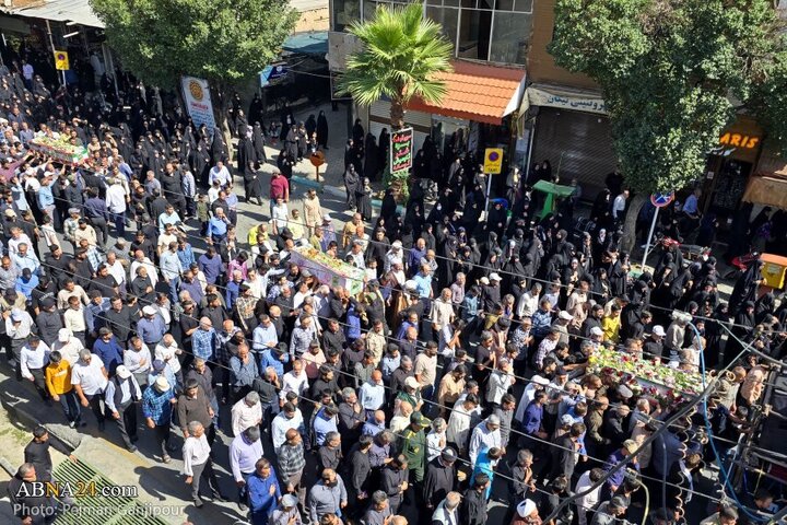 تقرير مصور/ تشييع ثلاثة جثامين شهداء العدوان الصهيوني الوحشي على نجف آباد أصفهان