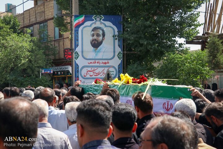 گزارش تصویری | تشییع پیکر دو شهید حملات رژیم صهیونیستی در شهر زازران اصفهان
