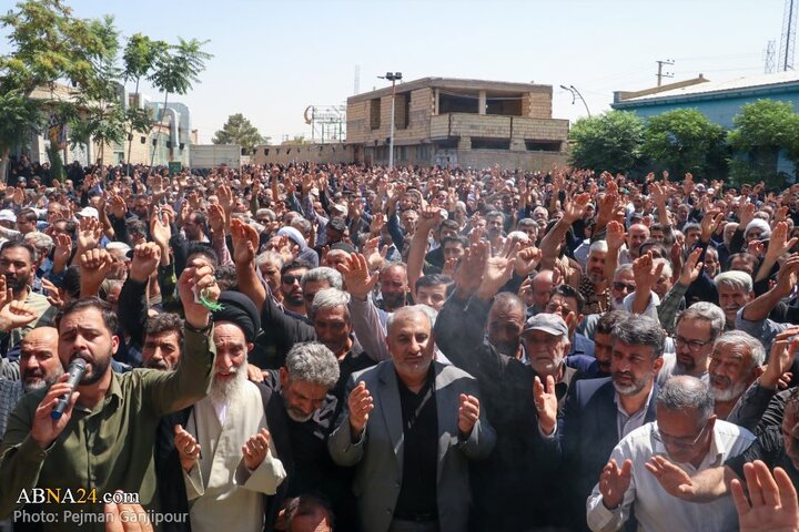 گزارش تصویری | تشییع پیکر دو شهید حملات رژیم صهیونیستی در شهر زازران اصفهان