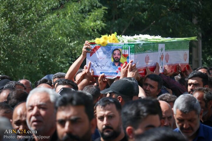 گزارش تصویری | تشییع پیکر دو شهید حملات رژیم صهیونیستی در شهر زازران اصفهان