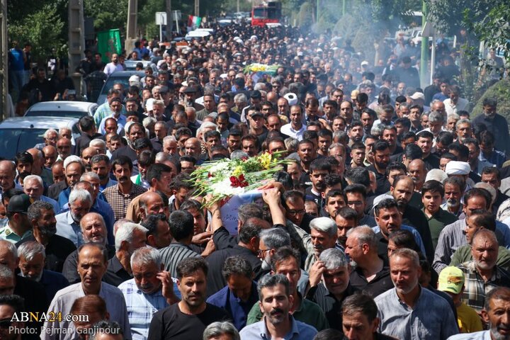 گزارش تصویری | تشییع پیکر دو شهید حملات رژیم صهیونیستی در شهر زازران اصفهان
