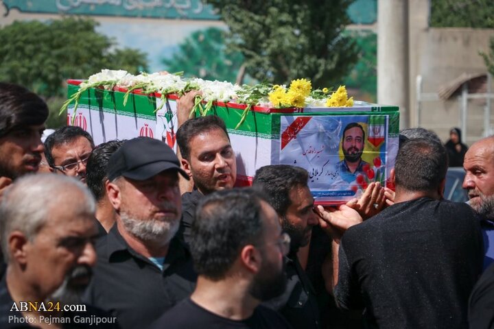 گزارش تصویری | تشییع پیکر دو شهید حملات رژیم صهیونیستی در شهر زازران اصفهان