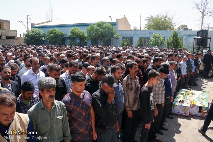 گزارش تصویری | تشییع پیکر دو شهید حملات رژیم صهیونیستی در شهر زازران اصفهان