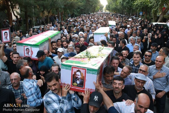 تقرير مصور/ أهالي مدينة اصفهان يشيعون جثامين 13 شهيدا استشهدوا بالعدوان الصهيوني الغاشم