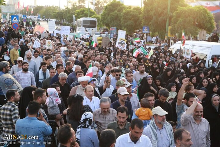 تقرير مصور/ أهالي مدينة اصفهان يشيعون جثامين 13 شهيدا استشهدوا بالعدوان الصهيوني الغاشم