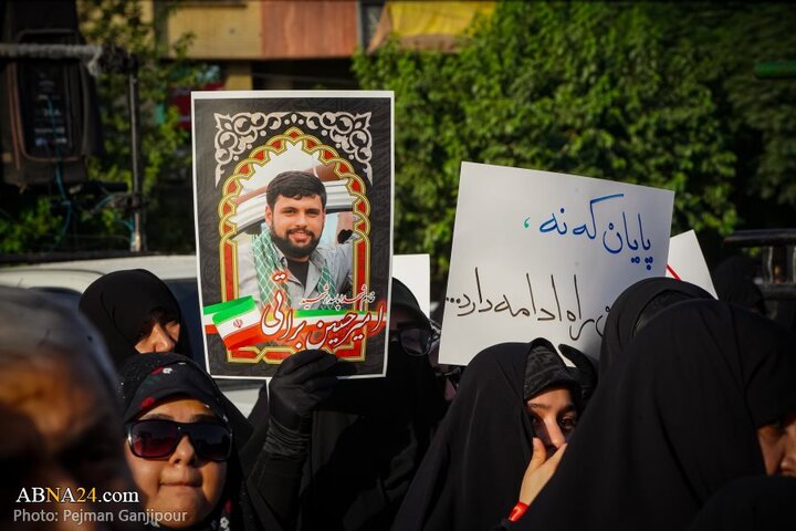 گزارش تصویری | مراسم تشییع پیکر دو شهید تجاوز رژیم صهیونیستی در درچه اصفهان