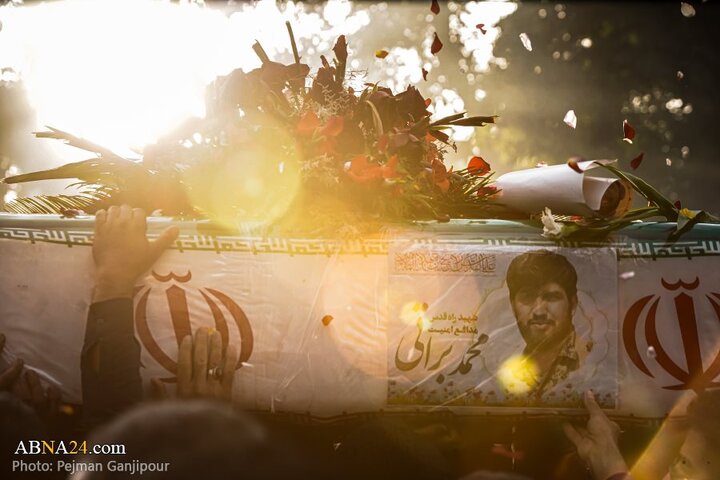 گزارش تصویری | مراسم تشییع پیکر دو شهید تجاوز رژیم صهیونیستی در درچه اصفهان