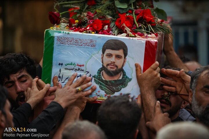 گزارش تصویری | مراسم تشییع پیکر دو شهید تجاوز رژیم صهیونیستی در درچه اصفهان