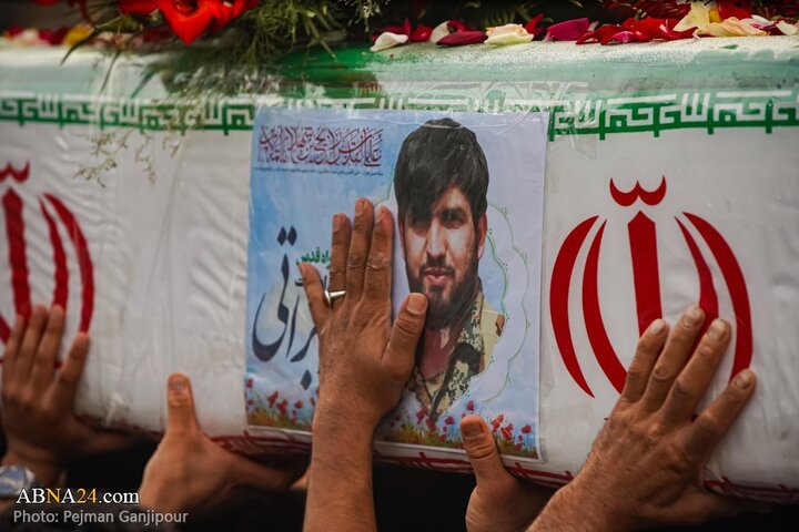 گزارش تصویری | مراسم تشییع پیکر دو شهید تجاوز رژیم صهیونیستی در درچه اصفهان