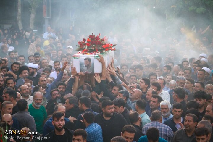 گزارش تصویری | مراسم تشییع پیکر دو شهید تجاوز رژیم صهیونیستی در درچه اصفهان