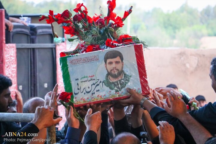 گزارش تصویری | مراسم تشییع پیکر دو شهید تجاوز رژیم صهیونیستی در درچه اصفهان