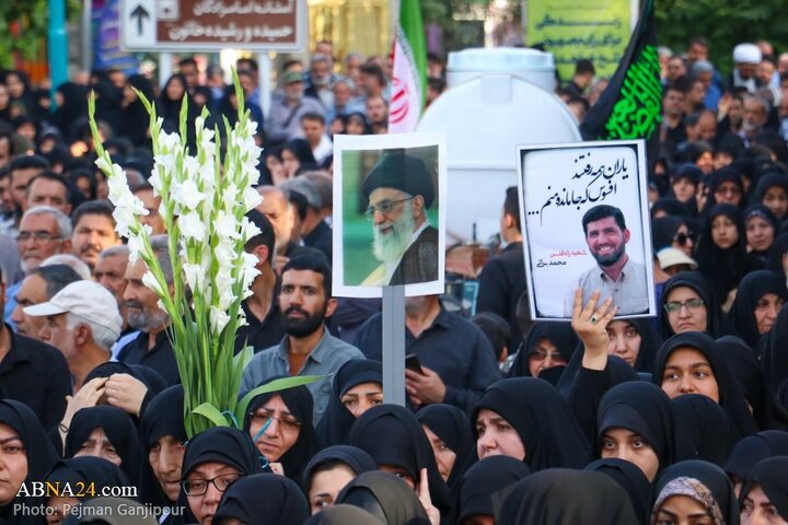 گزارش تصویری | مراسم تشییع پیکر دو شهید تجاوز رژیم صهیونیستی در درچه اصفهان