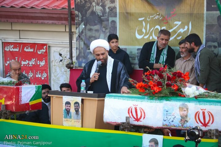 گزارش تصویری | مراسم تشییع پیکر دو شهید تجاوز رژیم صهیونیستی در درچه اصفهان