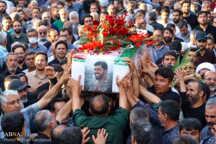 گزارش تصویری | مراسم تشییع پیکر دو شهید تجاوز رژیم صهیونیستی در درچه اصفهان