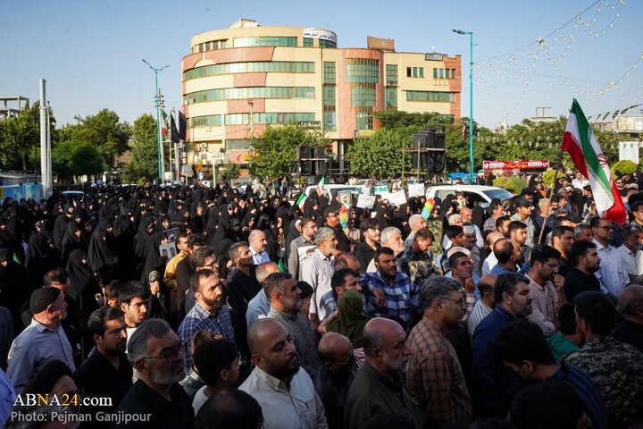 گزارش تصویری | مراسم تشییع پیکر دو شهید تجاوز رژیم صهیونیستی در درچه اصفهان