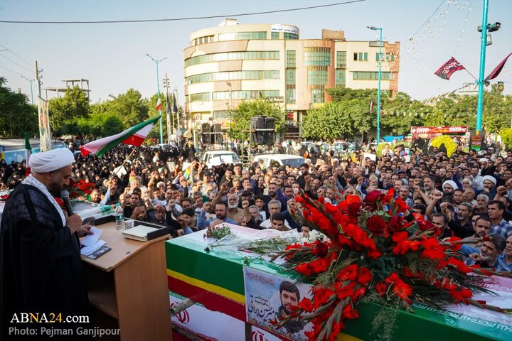 گزارش تصویری | مراسم تشییع پیکر دو شهید تجاوز رژیم صهیونیستی در درچه اصفهان