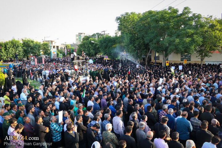 گزارش تصویری | مراسم تشییع پیکر دو شهید تجاوز رژیم صهیونیستی در درچه اصفهان