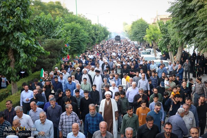 گزارش تصویری | مراسم تشییع پیکر دو شهید تجاوز رژیم صهیونیستی در درچه اصفهان