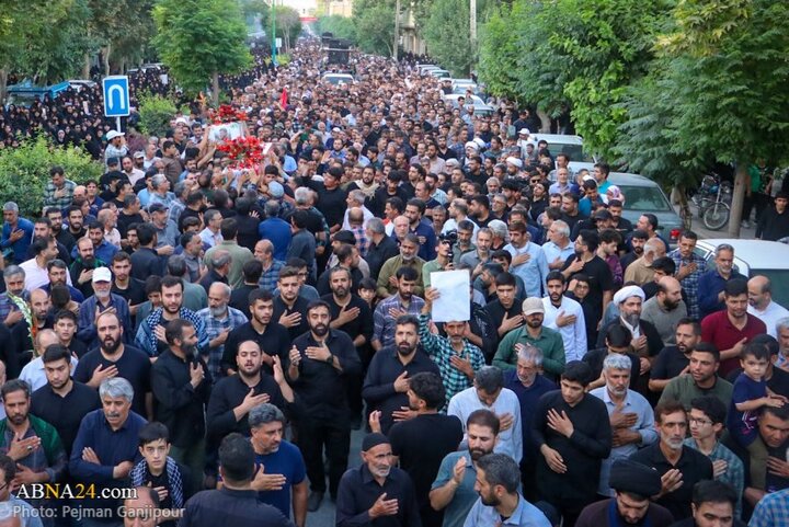 گزارش تصویری | مراسم تشییع پیکر دو شهید تجاوز رژیم صهیونیستی در درچه اصفهان