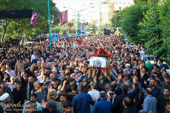 گزارش تصویری | مراسم تشییع پیکر دو شهید تجاوز رژیم صهیونیستی در درچه اصفهان