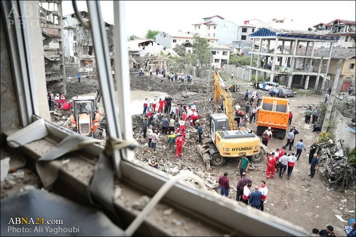 Informe fotográfico | Ataque criminal de Israel contra la ciudad de Astaneh-ye Ashrafiyeh
