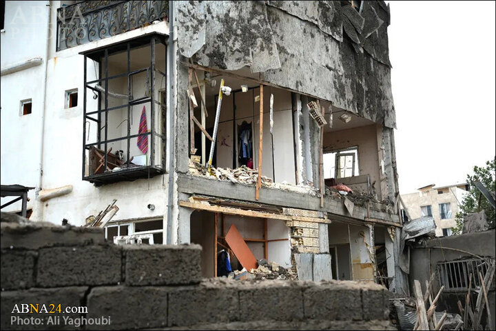 Informe fotográfico | Ataque criminal de Israel contra la ciudad de Astaneh-ye Ashrafiyeh