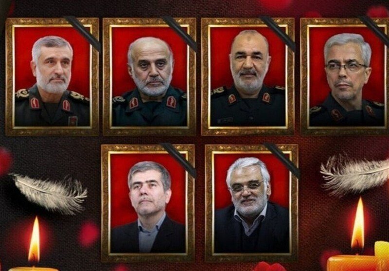 Şehit Komutanlarının Cenaze Töreni Cumartesi Günü Tahran'da Yapılacak
