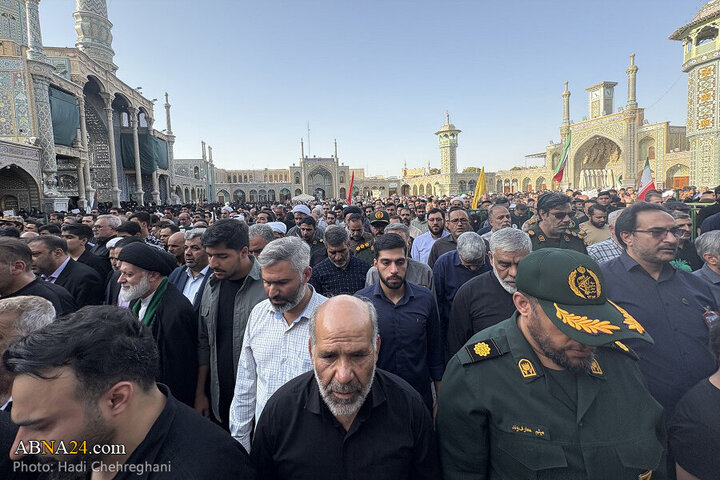 تقرير مصور/ تشييع ثمانية شهداء إيرانيين في حرم السيدة المعصومة (ع) بقم- 2